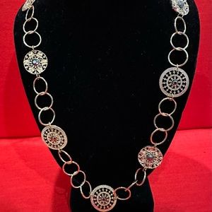 Goldtone Linked Circles/Medallions